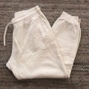 H&M White Joggers